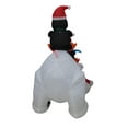 thumbnail image 3 of Impact Select 6 ft Christmas Inflatable Penguins Fishing on Polar Bear, 3 of 4