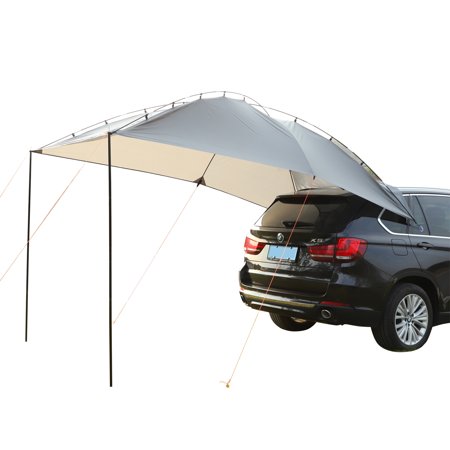 Outsunny Portable Light weight Car Awning Rooftop Tent Sun Shelter Canopy with Waterproof