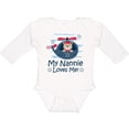 thumbnail image 3 of Inktastic My Nannie Loves Me Grandson Boys Long Sleeve Baby Bodysuit, 3 of 5