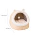 thumbnail image 3 of Semi Enclosed Cats Bed Polyester Warm Cats Bed Dog Bed With Built In Cushion Cats Shaped And Bear-shaped Dog Bed, 3 of 6