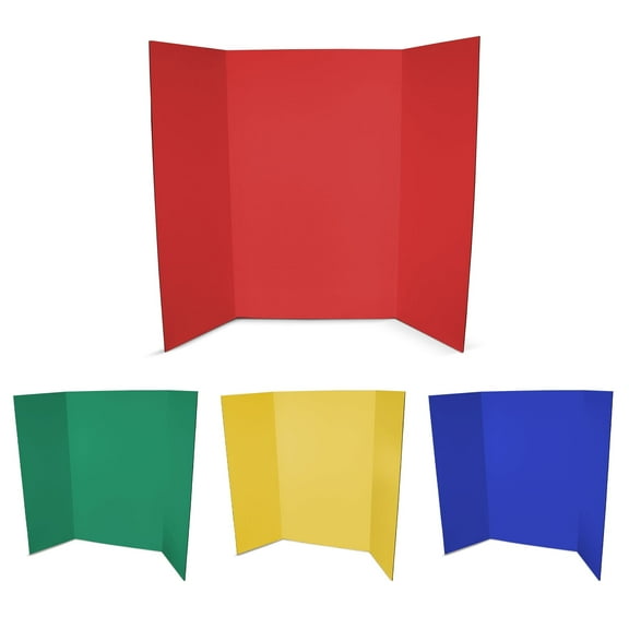 Flipside Products 1-Ply Project Board, 36" x 48", Primary Colors, Pack of 4