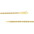 thumbnail image 3 of 14K Yellow Gold Women's 16" 2.00mm Hollow Rope Chain Necklace, 3 of 4
