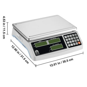 Business Scale With Backlit Display - 20kg Capacity, 2g Precision Weighing