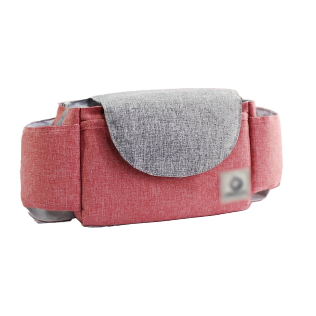 Organizador para cochecito de bebé, bolsa de almacenamiento universal con 2 portavasos