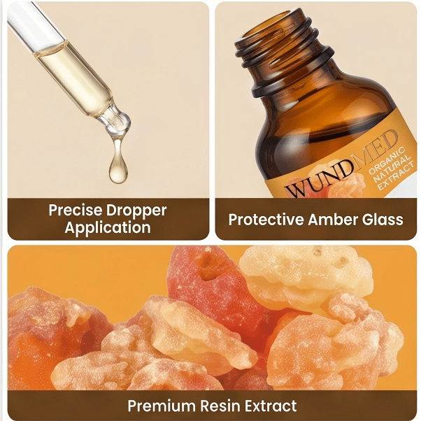 WUNDMED Organic Frankincense Essential Oil for Skin, Pure Frankincense Oil for Diffuser and Aromatherapy, Aceite de Incienso Frankincense, 60ML (2.02 fl.oz)