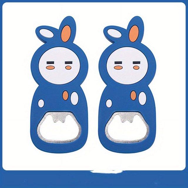 1/2/3pcs, Fridge Magnets, Cute Refrigerator Magnetic Beer Bottle Opener, Cartoon Magnetic Bottle Opener, Refrigerator Magnets, Whiteboard Magnets Sticker, Decorative Refrigerator Magnets, Kitchen Uten