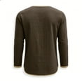 thumbnail image 6 of Horkkom Linen Shirts for Men Button V Neck Long Sleeve Shirts Casual Loose Workout Athletic Shirts XXXL, 6 of 6