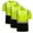 Green-3 PC, variant on 1/2/3/4 Pack High Visibility Shirts for Men Hi Vis Reflective Safety Shirts for Men Women, Short Sleeve Work Shirts with Pocket