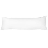 Unique Bargains Luxury Silky Satin Body Pillow Case White 20" x 54"