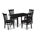 thumbnail image 2 of East West Furniture Dining Table- Dining Chairs, NOGR5-BLK-W, 2 of 6