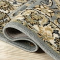 thumbnail image 5 of Superior Lille Traditional Floral Indoor Runner Rug, Grey, 8' x 10', 5 of 8