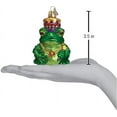 thumbnail image 3 of Old World Christmas Sea and Water Animals Glass Blown Ornaments for Christmas Tree Frog King, 3 of 4