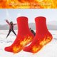 thumbnail image 1 of Calcetines calefactables de invierno Calcetines térmicos multifuncionales antifatiga para senderismo (rojo), 1 of 8