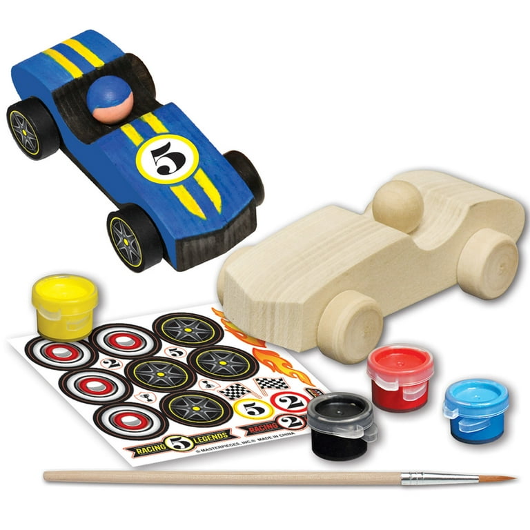 Masterpieces Race Car Wood Paint Kit
