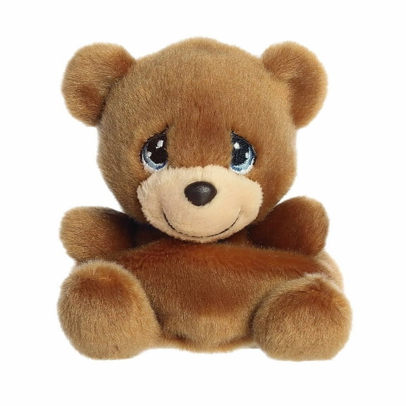 Aurora - Mini Brown Adorable Stuffed Animal - Palm Pals 4.5" Charlie Bear - Precious Moments
