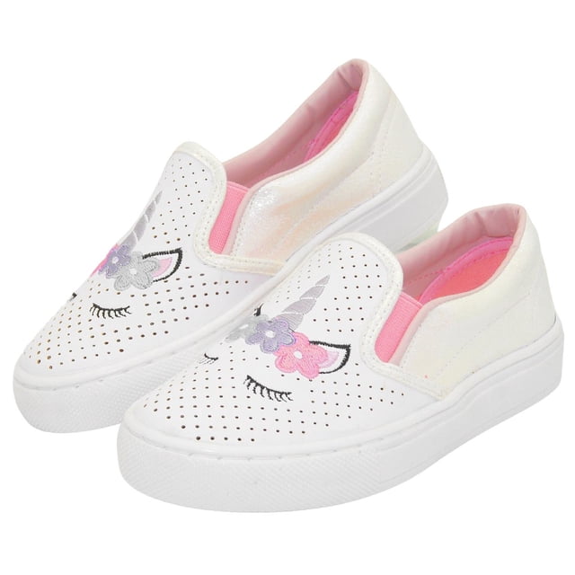 Tenis Tropicana Niñas Casual Antiderrapante Blanco Unicornio blanco 14.5