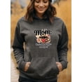 thumbnail image 2 of Funny Coffee Mom Quotes Hoodie for Men and Women, Unisex Pullover Hooded Sweatshirt, Comfortable Cotton Poly Blend, Mom Life Casual Outfit, 2 of 5