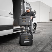 ToughBuilt StackTech 2-Drawer Rolling Locking Box, Portable Tool Storage & Organizer