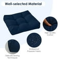 thumbnail image 6 of Costway 2 PCS 21'' x 21'' Patio Chair Seat Cushion Pads Indoor/Outdoor Navy, 6 of 12