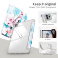 thumbnail image 3 of DTTOCASE iPad Pro 11 inch 4th 3rd 2nd 1st Generation 2022/2021/2020/2018,Clear Cover-Peach Blossom, 3 of 7