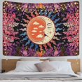thumbnail image 2 of Otra decoración de pared 180 x 230 cm Tapiz de jardín de luna Plantas Tapices de flores Tapiz de luna y estrellas Tapiz místico colorido Tapiz de mandala Tapiz de pared Han, 2 of 5