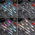 thumbnail image 2 of Stainless Steel Cutlery Set with Titanium Coating, 1 Set - Blue, 2 of 2