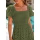 thumbnail image 5 of Vestido PRETTYGARDEN 2025 con escote cuadrado y mangas abullonadas XL, 5 of 8