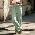 thumbnail image 5 of VV AVEORS Womens Wide Leg Sweatpants Drawstring Baggy Sweat Pants With Pockets Elastic Waisted Lounge Casual Trousers Cyan L, 5 of 6
