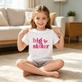 thumbnail image 5 of SGMVNU Big Sis T Shirts for Girls Short Sleeve Crew Neck Relaxed Fit Graphic Tee Clothes for Girls Summer Daily Wear, Size 12-13 Years, White-e, 5 of 6
