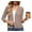 Brown Camel, variant on Women's Cropped V-Neck Knit Cardigan Button Lightweight Soft Hollowed-Out Textured Shrug,Black,XL