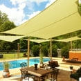 thumbnail image 6 of Sunshades Depot 8' x 10' Rectanlge Waterproof Knitted Shade Sail Curved Edge Yellow 180 GSM UV Block Shade Fabric Pergola Carport Canopy Replacement Awning Customize Available, 6 of 7