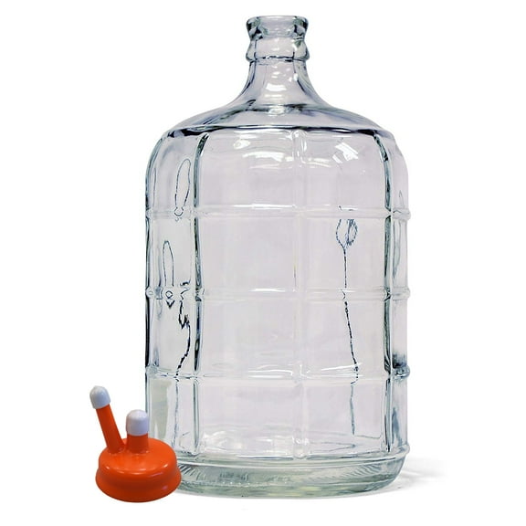Home Brew Ohio 3 Gallon Glass Carboy with Carboy Cap