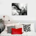 thumbnail image 4 of COMIO Black and White Abstract Painting Sense of Space Canvas Print Wall Art Contemporary Modern Decor Artwork, 4 of 4