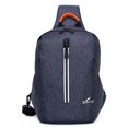 thumbnail image 1 of Men Sling Backpack Fashion Splash-proof Solid Color Chest Bag Crossbody Purse, 1 of 5
