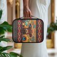 thumbnail image 4 of FKELYI American Tribal Sunflower Highland Cow Butterfly Print Bible Cover with Zipper Pocket Faux Leater Book Cover with Handle Book Carrier Organzier Holder for Prayer Christian Study, 4 of 6