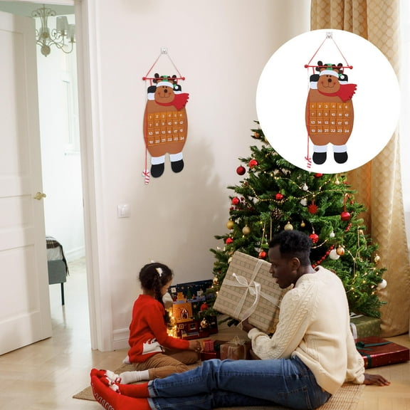 COSMOBETTY Shatterproof Ornaments Countdown To Christmas Santa Advent Calendar Chocolate 1Set