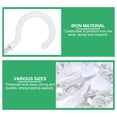 thumbnail image 4 of TABLZONE Heavy Duty Iron Ceiling Hooks White Rustproof Sturdy Suspension Hooks for Hanging Plants Lights 70 Pieces, 4 of 6