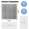 thumbnail image 2 of 40 Sheet Vinyl Flooring 12”x12” Peel and Stick Floor Tile Waterproof Vertical Grey Wood Vinyl Floor Tiles Clearance Self Adhesive Floor Tiles Sticky Laminate Flooring Stick on Bathroom Kitchen, 2 of 12