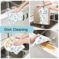 thumbnail image 2 of Yayeee 6 Pack Kitchen Dish Cloths for Washing Dishes Soft Absorbent Microfiber Towels, Forget Me Not, 2 of 9