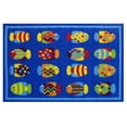 thumbnail image 1 of Tapis rectangle amusant pour enfant Aquarium multicolore nylon, 1 of 2