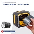 thumbnail image 4 of Impresora de etiquetas industrial inalámbrica portátil Brady M511, compatible con Bluetooth, incluye estuche rígido, bloque de alimentación, 3 cartuchos de etiquetas, imán, estación de trabajo con gan, 4 of 5