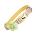 thumbnail image 2 of Taking the Collar for Walking Outside Dog Collar Cute Flower Design Outdoor Pet Restraint Safety Collar,Gifts for Pets and Pet Lovers(Yellow,S), 2 of 3