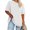 White, variant on Sherrylily Women Plus Size T Shirts Oversized Half Sleeve Tunic Top