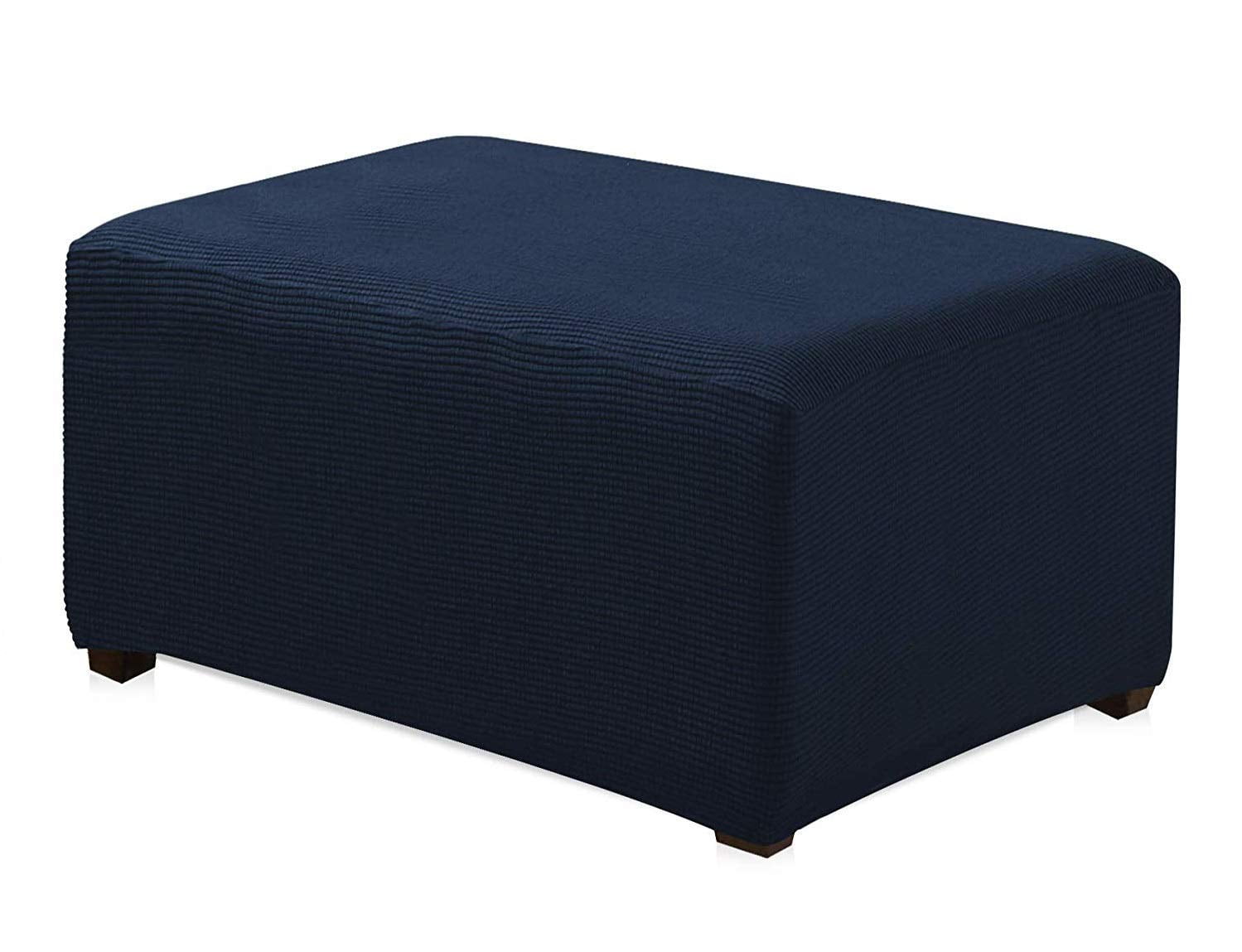 GOLD Slipcover Spandex Pique Stretch Fit Rectangle Ottoman Furniture Cover