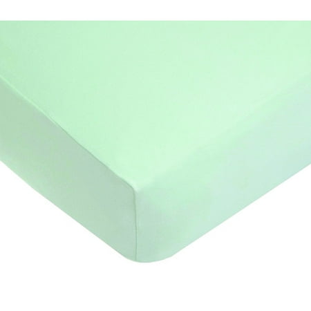 Fits Standard Crib Mattress (American Baby Company 100% Cotton Jersey Knit Crib Sheet, Mint. Also fits a standard toddler)