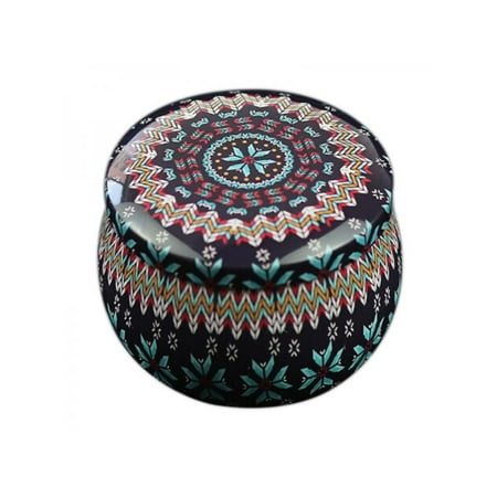 Small Mason Jar Favors Topumt Flower Pattern Metal Sugar Coffee Tea Tin Jar Jewelry Container Candy Sealed Cans Box For Party Small Gift Wedding Favors ()