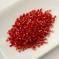thumbnail image 2 of John Bead Perles Cylindriques 25g Rouges Argentées Doublées CY1040 11/0 Perles de Rocaille Cylindriques en Verre pour Bijoux Bracelets Colliers Boucles d'Oreilles Fabrication Broderie, 2 of 5