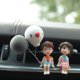 thumbnail image 5 of Coche Pareja Lindos Adornos Resina Pareja Muñeca Coche Decoración Interior Pareja Figuritas Con Globo Para Decoración De Salpicadero De Coche Regalo ANGGREK Resin Couple Doll, 5 of 8