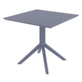 thumbnail image 1 of 31 Po. Table Carrée Ciel&44; Gris Foncé, 1 of 1