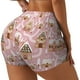 thumbnail image 1 of Fotbe Gingerbread Houses Pink Wonderland Shorts Sin Costuras – Shorts Deportivos de Cintura Alta para Mujer, Elásticos para Gimnasio, Yoga, Running o Ciclismo-Large, 1 of 8